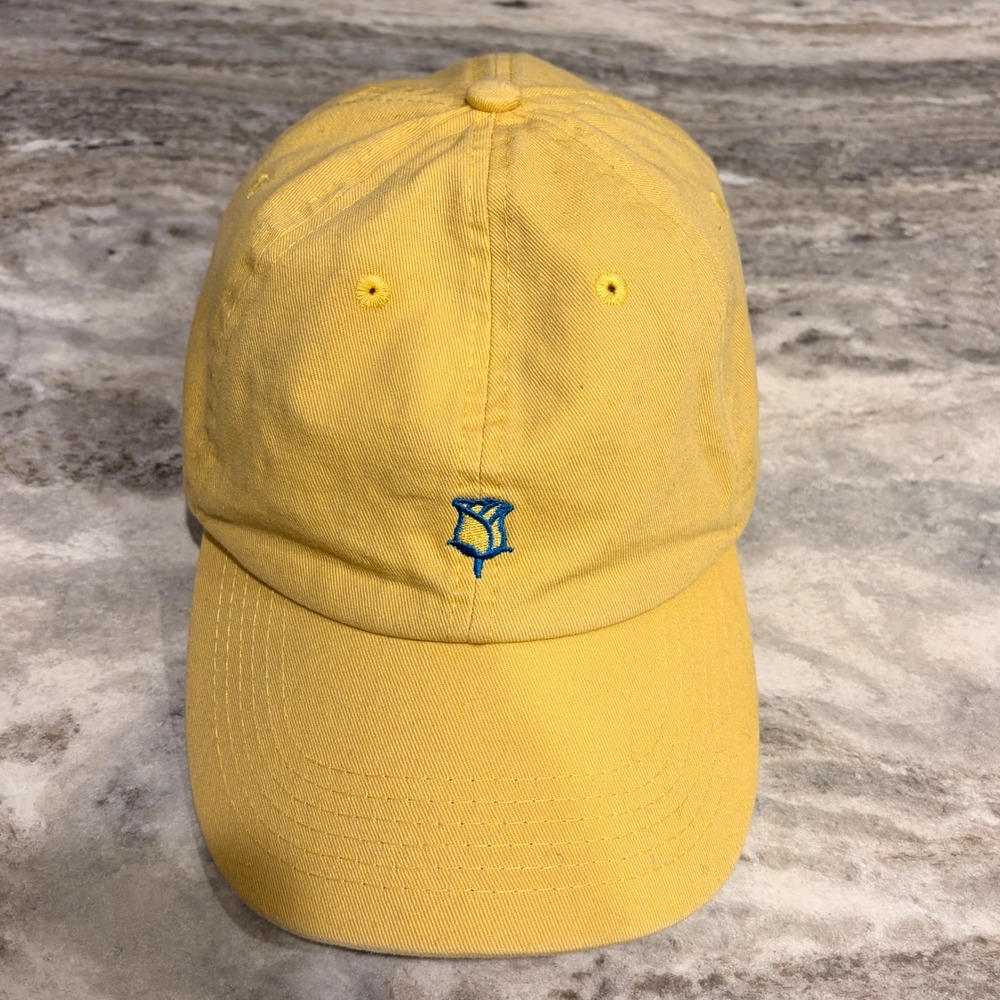 Swish Embassy Babe Yellow Rose Embroidered Dad Hat Adjustable Baseball Cap